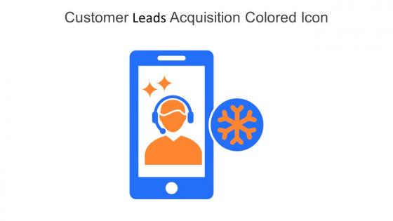 Customer Leads Acquisition Colored Icon In Powerpoint Pptx Png And Editable Eps Format