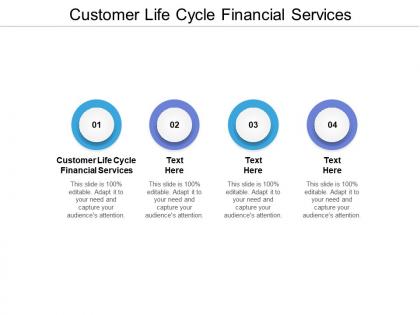 Customer life cycle financial services ppt powerpoint presentation layouts introduction cpb