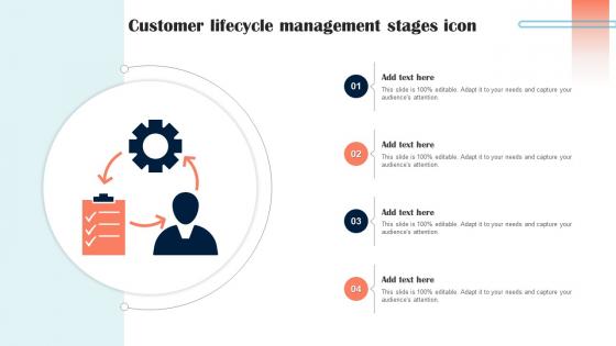 Customer Lifecycle Management Stages Icon