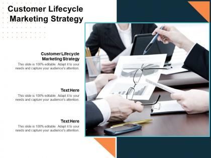 Customer lifecycle marketing strategy ppt powerpoint presentation infographics summary cpb