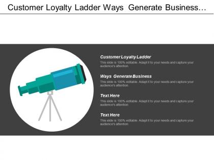 Customer loyalty ladder ways generate business referrals marketing cpb