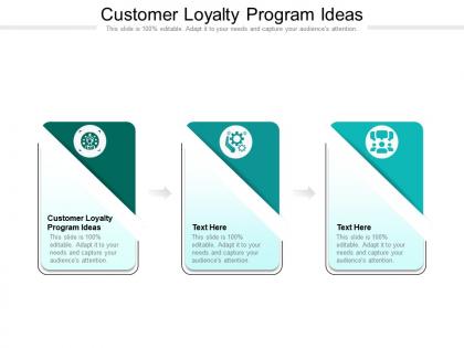 Customer loyalty program ideas ppt powerpoint presentation layouts smartart cpb