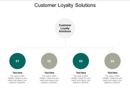Customer loyalty solutions ppt powerpoint presentation model themes cpb