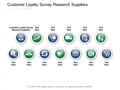 Customer loyalty survey research suppliers ppt powerpoint presentation ideas file formats cpb