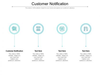 Customer notification ppt powerpoint presentation visual aids icon cpb