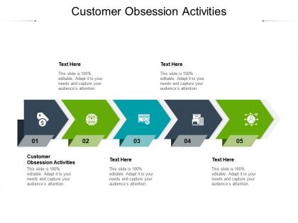 Customer obsession activities ppt powerpoint presentation infographic template templates cpb