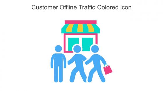Customer Offline Traffic Colored Icon In Powerpoint Pptx Png And Editable Eps Format