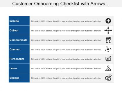 Customer onboarding checklist with arrows humans and plus image
