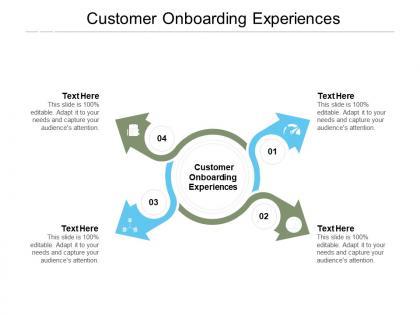 Customer onboarding experiences ppt powerpoint presentation infographic template themes cpb
