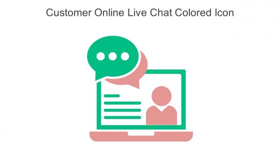 Customer Online Live Chat Colored Icon In Powerpoint Pptx Png And Editable Eps Format