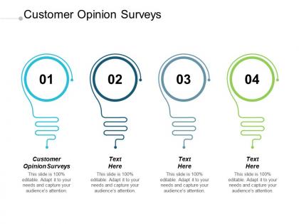 Customer opinion surveys ppt powerpoint presentation professional graphics pictures cpb