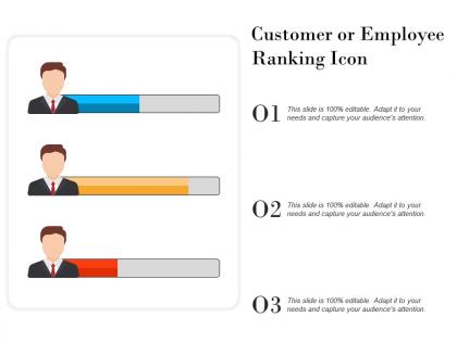 Customer or employee ranking icon
