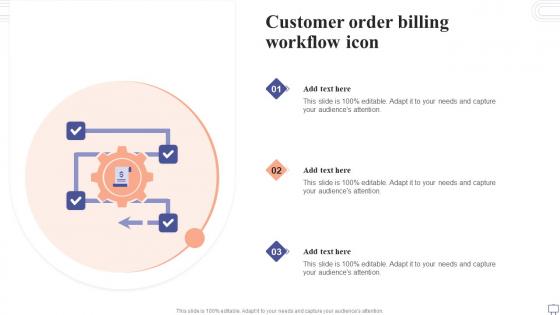 Customer Order Billing Workflow Icon