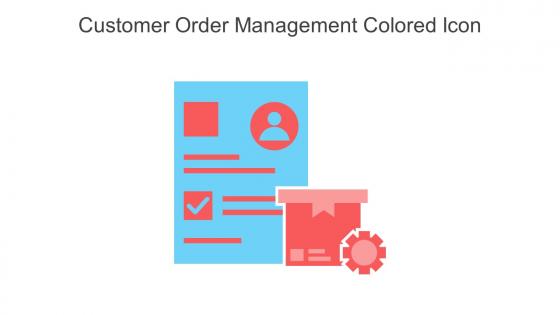 Customer Order Management Colored Icon In Powerpoint Pptx Png And Editable Eps Format