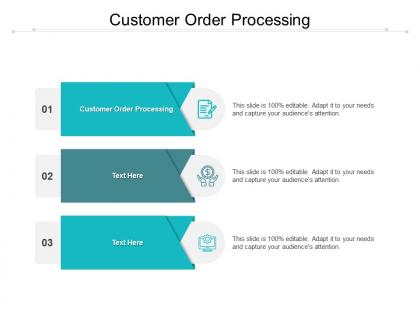 Customer order processing ppt powerpoint presentation icon graphic images cpb