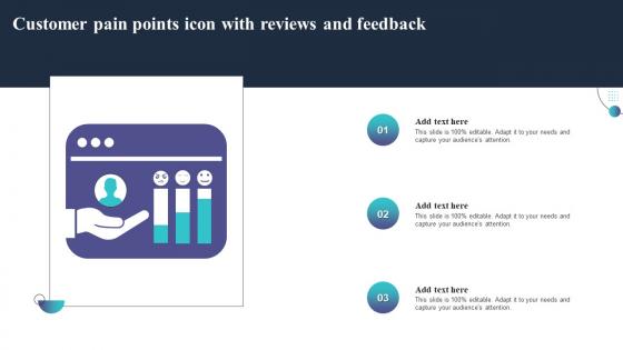 Customer Pain Points Icon With Reviews And Feedback