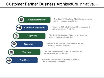 Customer partner business architecture initiative projects product services