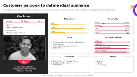 Customer Persona To Define Ideal Marketing Strategies For Online Shopping Website
