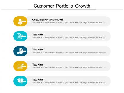 Customer portfolio growth ppt powerpoint presentation outline graphics design cpb
