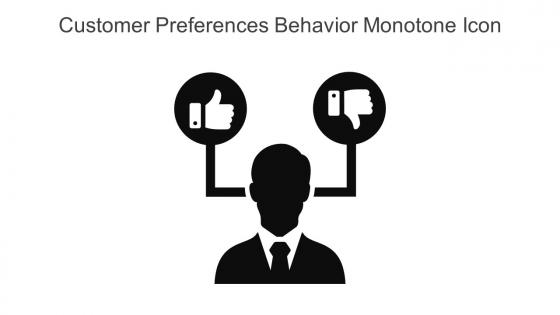 Customer Preferences Behavior Monotone Icon In Powerpoint Pptx Png And Editable Eps Format