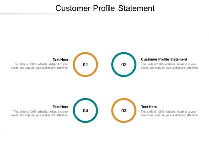 Customer profile statement ppt powerpoint presentation gallery design templates cpb