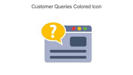 Customer Queries Colored Icon In Powerpoint Pptx Png And Editable Eps Format