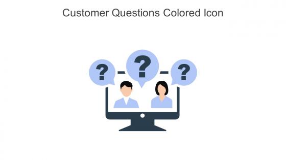 Customer Questions Colored Icon In Powerpoint Pptx Png And Editable Eps Format