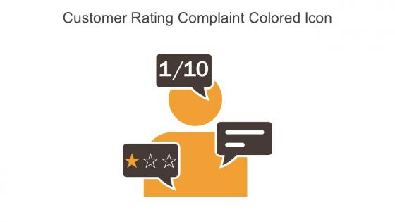 Customer Rating Complaint Colored Icon In Powerpoint Pptx Png And Editable Eps Format
