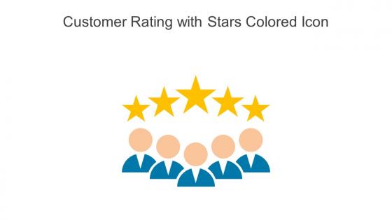 Customer Rating With Stars Colored Icon In Powerpoint Pptx Png And Editable Eps Format