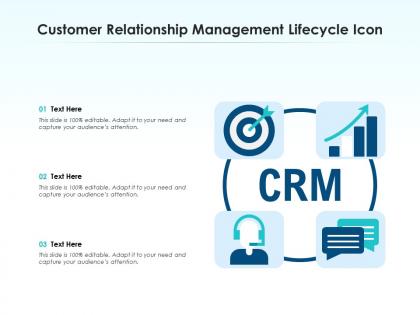 Customer relationship management lifecycle icon