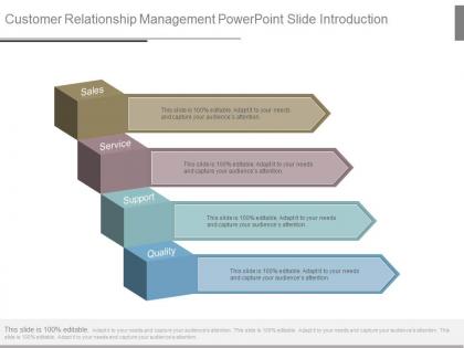 Customer relationship management powerpoint slide introduction