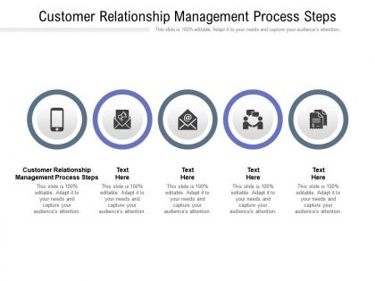 Customer relationship management process steps ppt powerpoint presentation layouts graphic images cpb