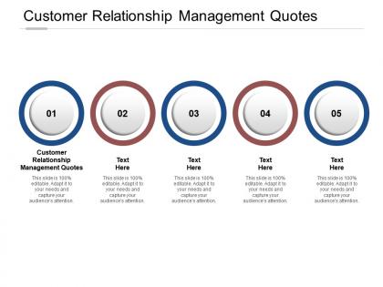 Customer relationship management quotes ppt powerpoint presentation icon inspiration cpb