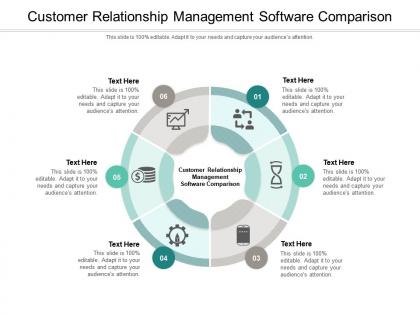 Customer relationship management software comparison ppt powerpoint presentation show template cpb
