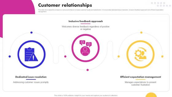 Customer Relationships Smartphone Company Business Model BMC SS V