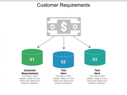 Customer requirements ppt powerpoint presentation outline show cpb