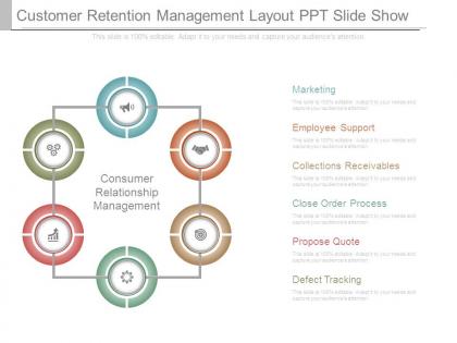 Customer retention management layout ppt slide show