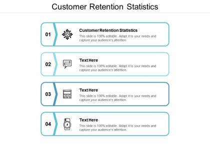 Customer retention statistics ppt powerpoint presentation icon picture cpb