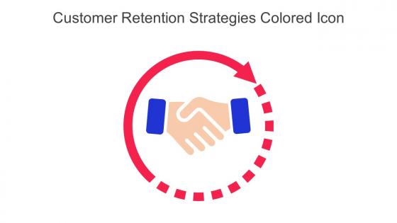 Customer Retention Strategies Colored Icon In Powerpoint Pptx Png And Editable Eps Format