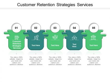 Customer retention strategies services ppt powerpoint presentation icon brochure cpb