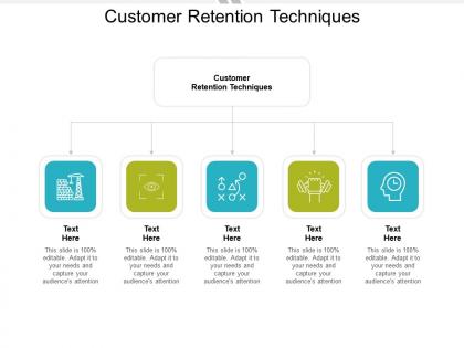 Customer retention techniques ppt powerpoint presentation layouts deck cpb