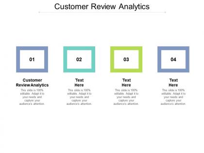 Customer review analytics ppt powerpoint presentation pictures slide download cpb