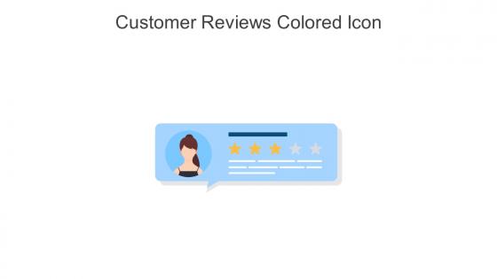 Customer Reviews Colored Icon In Powerpoint Pptx Png And Editable Eps Format