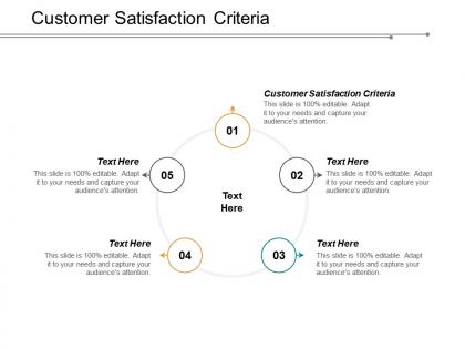 Customer satisfaction criteria ppt powerpoint presentation infographics example cpb