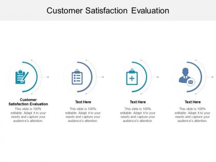 Customer satisfaction evaluation ppt powerpoint presentation pictures backgrounds cpb
