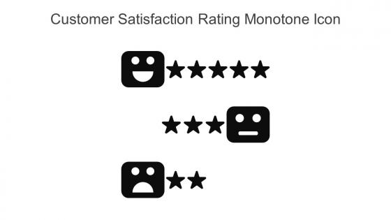 Customer Satisfaction Rating Monotone Icon In Powerpoint Pptx Png And Editable Eps Format