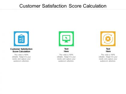 Customer satisfaction score calculation ppt powerpoint presentation portfolio layouts cpb
