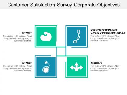 Customer satisfaction survey corporate objectives ppt powerpoint presentation file tips cpb