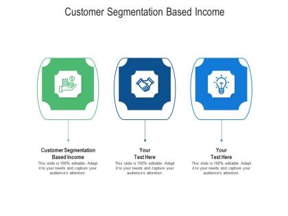 Customer segmentation based income ppt powerpoint presentation outline inspiration cpb