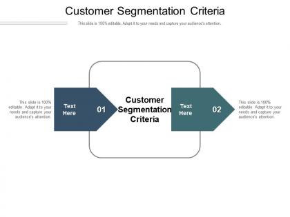 Customer segmentation criteria ppt powerpoint presentation outline influencers cpb